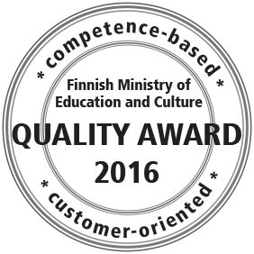 TAKK won the Vocational Education and Training Quality Award of the Finnish Ministry of Education and Culture